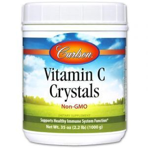 н С в кристаллах, Vitamin C, Carlson Labs, 1000 г