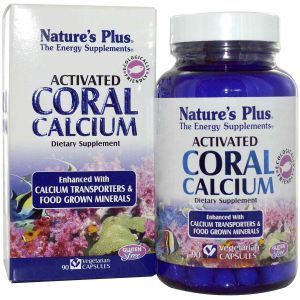 Коралловый кальций, Nature's Plus, 90 капсул