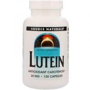 Лютеин, Lutein, Source Naturals, 20 мг, 120 капсул