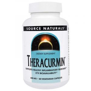 Теракурмин, Theracurmin, Source Naturals, 600 мг, 60 вегетарианских капсул