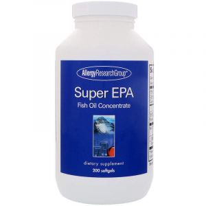 Рыбий жир концентрированный, Super EPA Fish Oil, Allergy Research Group, 200 гелевых капсул 