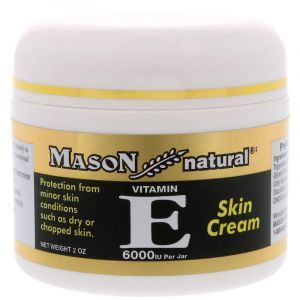 Крем с витамином Е, Vitamin E, Skin Cream, Mason Natural, 6000 МЕ, 60 мл 