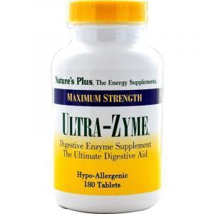 Пищеварительные ферменты, Ultra-Zyme, Nature's Plus, 180 таблеток (Default)