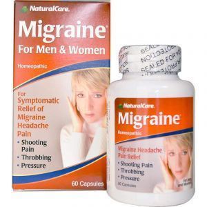Средство от мигрени, Migraine, Natural Care, 60 капсул