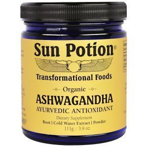 Ашвагандха, экстракт корня, Ashwagandha, Sun Potion, органик, порошок, 111 г 