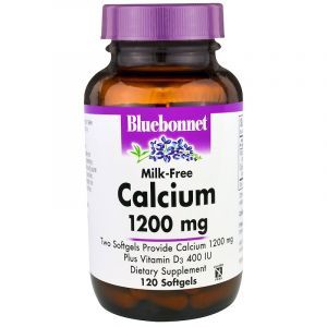Кальцій для кісток, Calcium, Bluebonnet Nutrition, без молока, 1200 мг, 120 капсул
