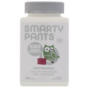 Минеральный комплекс для детей, Kids Mineral Complete, SmartyPants, ягодный микс, 60 жевательных конфет 