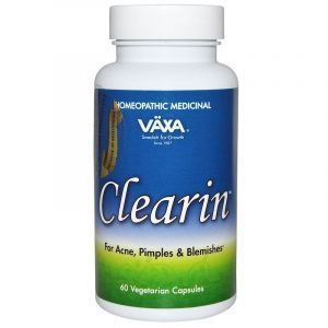 Средство для лечения акне, Clearin, Vaxa International, 60 растительных капсул