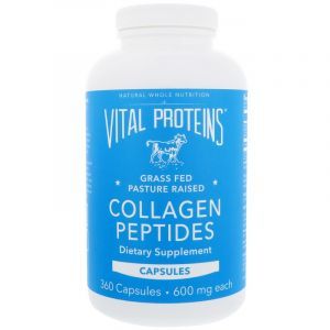 Пептиды коллагена, Collagen Peptides, Vital Proteins, 600 мг, 360 капсул
