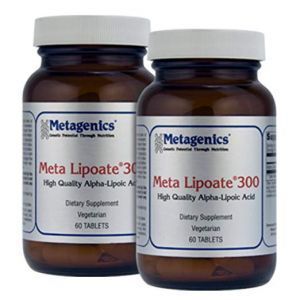 Альфа-липоевая кислота, Meta Lipoate 300, Metagenics, 300 мг, двойная упаковка по 60 таблеток 