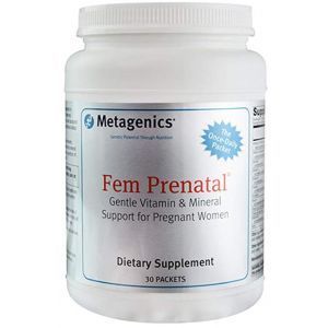 Мультивитамины и минералы для беременных, Fem Prenatal, Metagenics, 30 пакетов