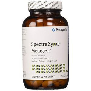 Пищеварительные ферменты, SpectraZyme Metagest, Metagenics, 270 таблеток