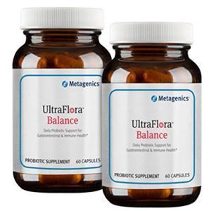 Пробиотики для переваривания лактозы, UltraFlora Balance, Metagenics, двойная упаковка по 60 капсул