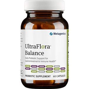 Пробиотики для переваривания лактозы, UltraFlora Balance, Metagenics, 60 капсул