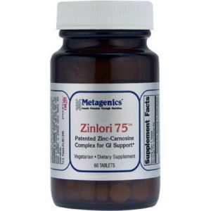 Цинк-карнозин, Zinlori 75, Metagenics, 60 таблеток
