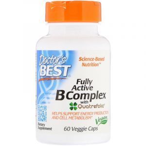 Комплекс витаминов группы В, Fully Active B Complex, Nature's Plus, Doctor's Best, 60 вегетарианских капсул 