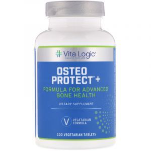 Витамины и минералы для костей, Osteo Protect Plus, Vita Logic, 100 вегетарианских таблеток