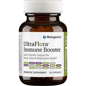 Пробиотики для органов дыхания, UltraFlora Immune Booster, Metagenics, 30 капсул
