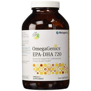 Омега-3, OmegaGenics EPA-DHA 720, Metagenics, 240 гелевых капсул 