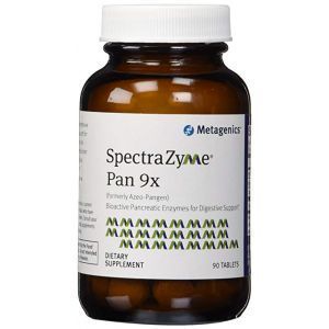 Пищеварительные ферменты, Spectrazyme Pan 9X, Metagenics, 90 таблеток 