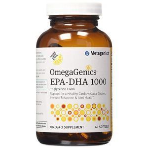 Омега-3, OmegaGenics EPA-DHA 1000, Metagenics, 1000 мг, 60 гелевых капсул