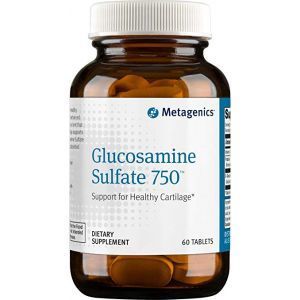 Глюкозамин сульфат, Glucosamine Sulfate 750, Metagenics, 750 мг, двойная упаковка по 60 таблеток