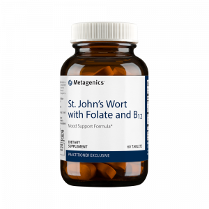 Поддержка настроения, St. John's Wort with Folate and B12, Metagenics, 60 таблеток 