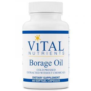 Масло огуречника, Омега-6, Borage Oil, Vital Nutrients, 60 гелевых капсул