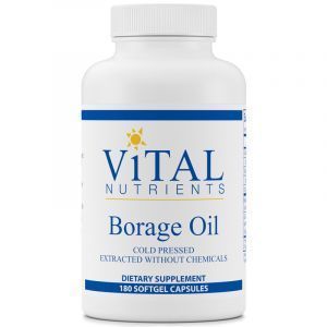 Масло огуречника, Омега-6, Borage Oil, Vital Nutrients, 180 гелевых капсул