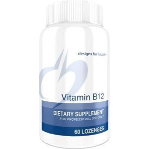 Витамин В-12, Vitamin B12, Designs for Health, 5000 мкг, вкус ягод, 60 леденцов