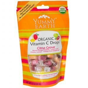 Леденцы с витамином С, Citrus Grove, YumEarth, 93,5 г