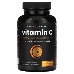 Вітамін С, Vitamin C, NutraChamps, 120 веганських капсул