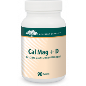 Кальций Магний + витамин Д, Cal Mag + D, Genestra Brand, 90 таблеток