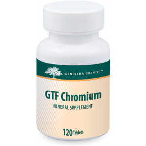 Здоровый метаболизм глюкозы, GTF Chromium, Genestra Brands, 120 таблеток