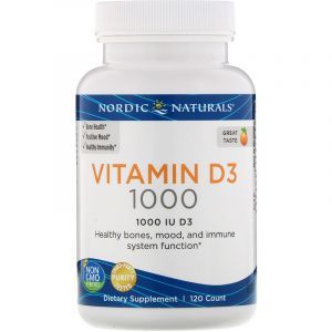 Витамин Д3 (апельсин), Vitamin D3, Nordic Naturals, 1000 МЕ, 120 капсул (Default)