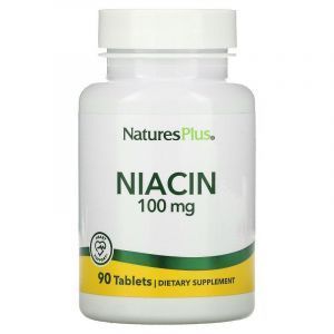 Ниацин, Niacin, Nature's Plus, 100 мг, 90 таблеток