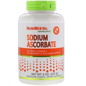 Буферизованный витамин С, Sodium Ascorbate, NutriBiotic, кристаллический порошок, 227 г (Default)