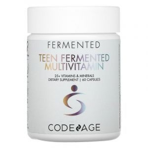 Мультивитамины для подростков, Teen Fermented Multivitamin, CodeAge, 60 капсул
