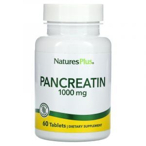 Панкреатин, Pancreatin, Nature's Plus,1000 мг, 60 таблеток (Default)