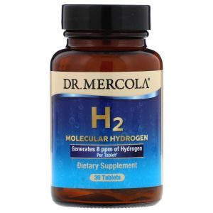 Молекулярный водород, H2 Molecular Hydrogen, Dr. Mercola, 30 таблеток