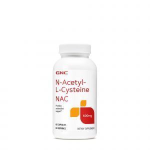 N-ацетил-L-цистеин, NAC, GNC, 600 мг, 60 капсул