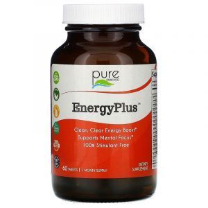 Энергетик без кофеина, EnergyPlus, Pure Essence, 60 таблеток