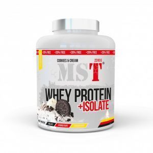 Сывороточный протеин с изолятом вкус печенье с кремом, Nutrition Protein Whey Protein Isolate + Hydrolisate Protein ( Cookies&Cream ), MST, 2,31 кг