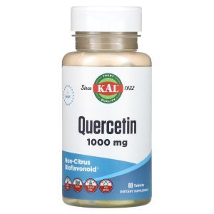 Кверцетин, Quercetin, KAL, 1000 мг, 60 таблеток
