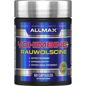 Йохимбин гидрохлорид + раувольсцин, Yohimbine HCI + Rauwolscine, ALLMAX Nutrition, 3.0 мг, 60 капсул
