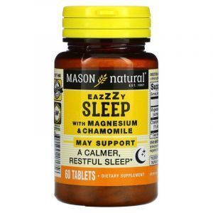 Формула для сна, Eazzzy Sleep, Mason Natural, с магнием и ромашкой 60 таблеток