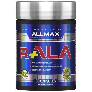 R+ Альфа-липоевая кислота, R+ Alpha Lipoic Acid, ALLMAX Nutrition, 150 мг, 60 кап.