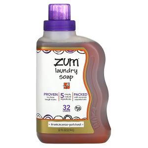 Жидкое мыло для стирки, Laundry Soap, ZUM, ладан и пачули, 940 мл