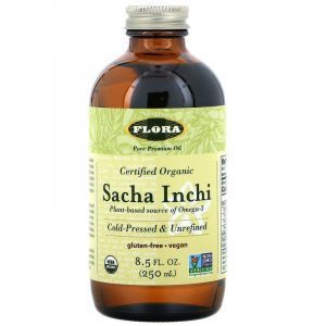 Масло сача инчи, Sacha Inchi, Flora, органик, сертифицированное, органик, 250 мл