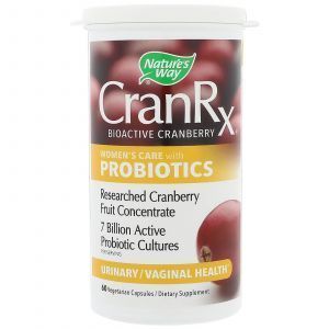 Формула для женщин с пробиотиками, CranRx, Women's Care with Probiotics, Nature's Way, 60 капсул